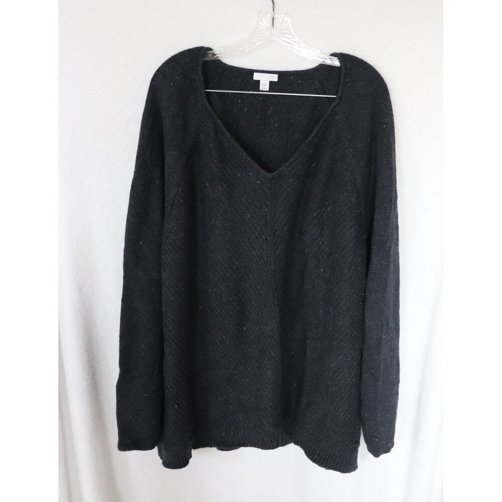 J. Jill, dark blue v-neck sweater, 3X